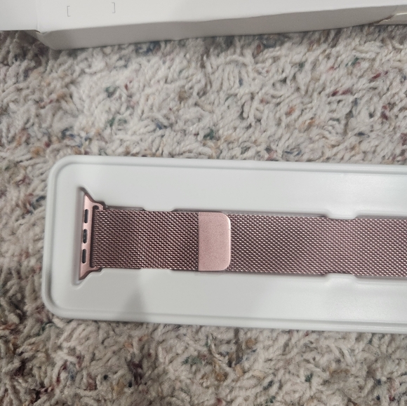 Watch band Stainless Steel Mesh Pink - Picture 3 of 4